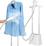 Clatronic® Stand-Dampfglätter | schnell einsatzbereit | Abnehmbarer 1,2 Liter Wassertank | bis zu...