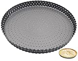 通用 Tarteform mit Hebeboden Abnehmbare Basis Quicheform Runde Kuchenform aus Karbonstahl Antihaft...
