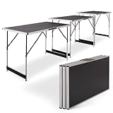 Raburg Multifunktionstisch, 3-teilig, Alu, 3 x 100 cm x 60 cm, pro Tisch bis 30 kg belastbar &...