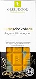 GREENDOOR Badeschokolade Zitronengras 100g feines Naturkosmetik CREMEBAD, frischer zitroniger Duft,...