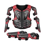 Rot Motocross-Ausrüstung Für Kinder PE Motorradschutz Für Kinders Kinder-Motorrad-Armanzug...