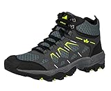 Lico Sierra High Herren Trekking- & Wanderstiefel, Anthrazit/ Lemon, 45 EU