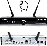 Octagon SF8008 UHD 4K Supreme Twin Sat Receiver + 1TB Festplatte INTERN, 2X DVB-S2X Tuner, E2 Linux...