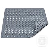 Duschmatte rutschfest,53x53cm,100% BPA frei,inkl 1 Abflusssieb Silikon,Antirutschmatte...