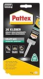 Pattex Kraft-Mix Extrem Fest, extrem starker Epoxidharz Kleber mit hoher Endfestigkeit, Klebstoff...