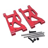 INACMWIH RC Vorne Schwinge für WLtoys 144001 124018 1:12 Auto Modell Zubehör rot 61,5x32x6,5mm
