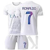 Nr.7 Ro-nal-do Fußball Trikot Kinder 23/24 Al NASSR Fussballtrikot Jungs Herren Gelb, Blau, Weiß...