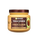 Garnier Wahre Schätze Nährende 1-Minute Haarkur für sehr trockenes und frizzy Haar, Haarmaske mit...