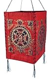 GURU SHOP Lokta Papier Hänge Lampenschirm, Deckenleuchte aus Handgeschöpftem Papier - Buddha...