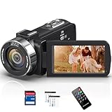 Videokamera 4K 48MP Camcorder mit IR Nachtsicht, 18-Facher Digitalzoom 30FPS Video Kamera Recorder,...