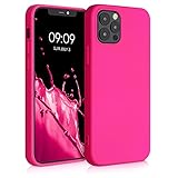 kwmobile Hülle kompatibel mit Apple iPhone 12 / iPhone 12 Pro Hülle - gummierte TPU Silikon...