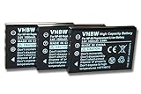 vhbw 3X Akku kompatibel mit Rollei RCP-10325X, RCP-8325X Kamera Digicam DSLR (1000mAh, 3,6V, Li-Ion)