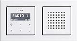 grenda-hammer® | Badradio RDS Unterputzradio mit Lautsprecher und E2 Rahmen reinweiß glänzend