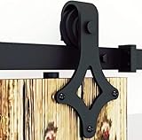 Monucep 200cm/6.6ft Schiebetürbeschlag Schiebetürsystem Komplett-Set für Schiebetüren mit...