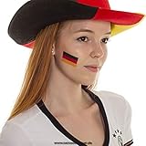 10 x Deutschland Tattoo Fan Fahnen Set - EM 2024 - Germany temporary tattoo Flag (10)