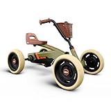 BERG Buzzy Retro Green Pedal Gokart, Kinderfahrzeug, Tretauto, Kettcar ab 2 Jahre, Hohe Sicherheid...
