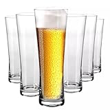 Krosno Mixology Hoch Biergläser | Set von 6 | 6x 500 ML | Sanduhr | Moderne | Bleifreies Glas |...