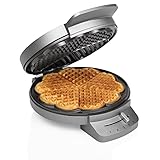 Princess Waffeleisen 132380, mit Herzwaffelform, 1200 Watt, 0,85m Kabellänge, 5 Heizstufen, mit...