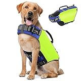 Pawaboo Schwimmweste Hund, Einstellbare Hundeschwimmweste mit Starkem Auftrieb und Langlebigem...