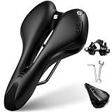 SPGOOD Fahrradsattel Herren Damen Bequemer Breit Weich Gel Ergonomisch Fahrrad Sattel mit überzug &...