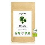 myvial® Chlorella Bio Tabletten Presslingen hochdosiert 240 Stück | Vegan | 100% rein & natürlich...