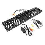 170° IR LED Rückfahrkamera kennzeichen kabellos Einparkhilfe Nummernschild mit Nachtsicht...