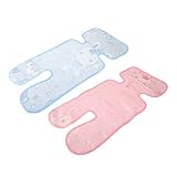 MILISTEN 2 Stück Kühlmatte für Babyschalen und Kinderwagen Atmungsaktive Sitzauflage mit...