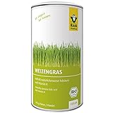 Raab Vitalfood Bio Weizengras-Pulver mit Folsäure & Vitamin K, für Smoothies, vegan, glutenfrei,...