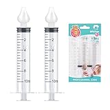 Redamancy 2 Stück Baby Nasendusche, Wiederverwendbare Baby Nasenreiniger, 10ml Tragbares...