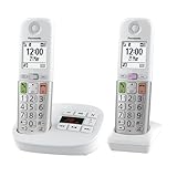 Panasonic KX-TGU432EXW digitales schnurloses Telefon mit Anrufbeantworter, Basisstation & 2...