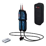 Bosch Professional Spannungsprüfer GVT 1000-15 (Spannungsprüfung bis 1000 V AC/DC, LED-Feedback,...
