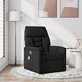 Tidyard Massagesessel Schwarz Mikrofasergewebe, Armlehnensessel Relaxsessel TV-Sessel Fernsehsessel...