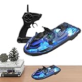 Ferngesteuertes Boot – drahtlose Technologie, LED-Licht-Rennstil, wasserdichte Rumpfstruktur,...