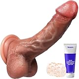 PRONFANS 20.5CM Realistischer Dildo Dicker Fester Anal Dildo Penis mit Stärkerem Saugnapf und...