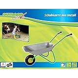 Rolly Toys Metallschubkarre Silber/grün Kinderschubkarre (für Kinder ab 2 Jahre, Metallschüssel,...