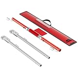 Wiltec Abschleppstange 3 teilig 2 m bis 3 t, Abschlepphilfe Schleppstange aus Stahl mit Warnfarbe,...