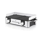 WMF Lono Master-Grill, Elektrogrill, 50x28 cm, Elektrogrill Tischgrill mit Windschutz und...