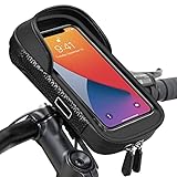 Wasserdicht Handyhalterung Handyhalter Fahrrad Lenkertasche 360°Drehbarem Outdoor Fahrradhalterung...