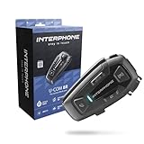 Interphone U-COM 8R – Bluetooth Headset fürs Motorrad – Motorrad Sprechanlage für 24 Personen...