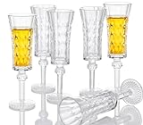 Srgeilzati Port-Gläser mit Stiel, Likörglas, Schnapsgläser, Limoncello-Gläser, 4.5cl