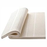 Latexmatratze 100% 90×80cm(35×31inch), Naturlatexmatratze Wabenporenbelüftung, Gegen Milbe Latex...