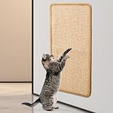 Kratzmatte Katze, 50x 30cm Sisal Teppich Katzen Kratzteppich Katzenkratzmatte Kratzbrett...