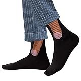 AWCIGG 1 Paar Penis Socken Show Off Socks Joke for Männer Penissocken Winter Bodensocken...
