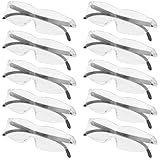 GRIRIW 10 Stück Teiliges Faltbare Leselupe für Senioren mit Verstellbarem Elastischem Kopfband...