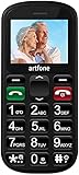 artfone CS181 Seniorenhandy ohne Vertrag | Mobiltelefon mit großen Tasten | Dual SIM Handy mit...