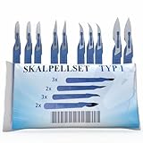 Horn Medical Einweg Skalpell Set Typ I - Skalpelle in den Größen/Figuren 10 (3x), 11 (2x), 12 (3x)...