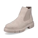Rieker M3854 Damen Chelsea Boots, Damen Stiefeletten, Übergangsstiefel, Schlupfstiefel, Flats,...