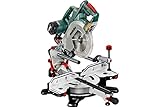 Metabo Kappsäge KGSV 72 XACT (mit Zugfunktion, 1500 W, inkl. Laser + Arbeitslicht, Tisch drehbar)...