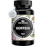 Koffeintabletten – 200mg Koffein pro Tablette – Jahresvorrat 365 Tabletten – vegan,...