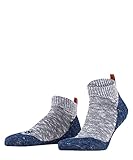 FALKE Herren Lodge Homepad M HP Baumwolle Rutschhemmende Noppen 1 Paar Hausschuh-Socken, Blau (Storm...